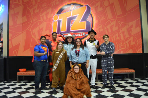 Adults in Costumes at IT'Z Halloween Party 2017