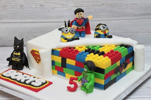 Superhero Lego Cake for Kids